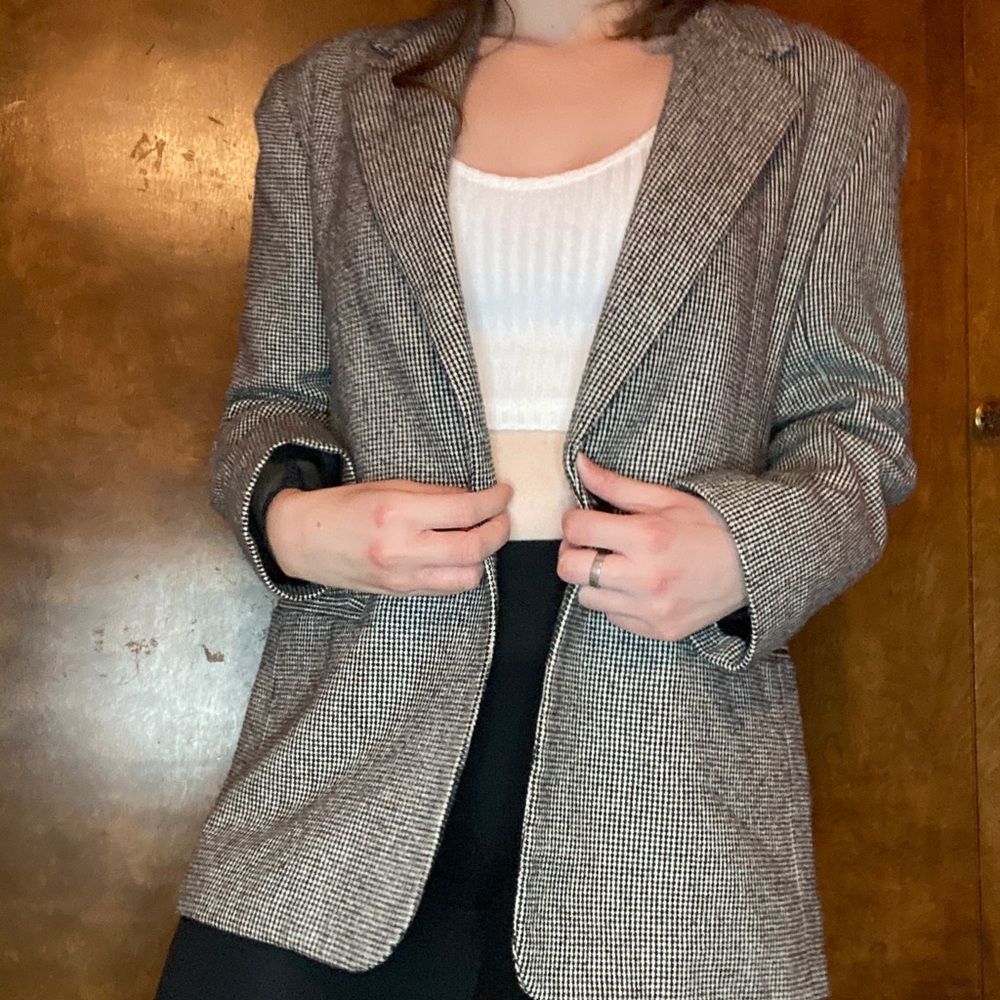 Joan Leslie Houndstooth Blazer